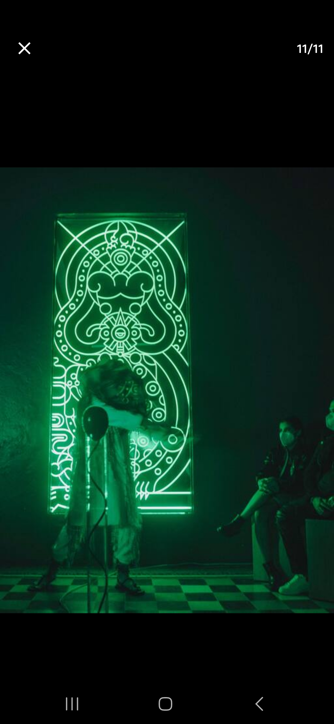 Chroma — sacred geometry light panel